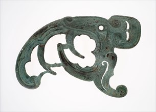 Pair of Plaques with Profile Animal Heads, Western Zhou dynasty ( 1046–771 BC ), 10th/8th century B