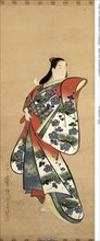 A Beauty, Early 18th century, Kaigetsudo Doshin, Japanese, active c. 1700-1716, Japan, Hanging