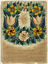 Letter of Congratulations to Karna Martensdottir, n.d., Unknown Artist, American, 19th century,