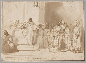 Christ and the Woman Taken in Adultery, 1650/74, Gerbrand van den Eeckhout, Dutch 1621-1674,