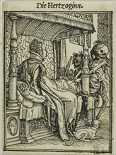 The Duchess, before 1526, Hans Holbein, the younger, German, 1497-1543, Germany, Woodcut on paper,
