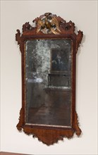 Looking Glass, 1760/90, American, 18th century or English, United States, Mahogany veneer, cedar,