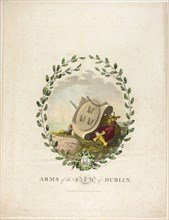 Dublin, published July 1792, James Malton, English, 1761-1803, England, Hand-colored aquatint in