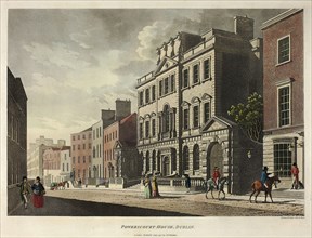 Powerscourt House, Dublin, published July 1795, James Malton, English, 1761-1803, England,