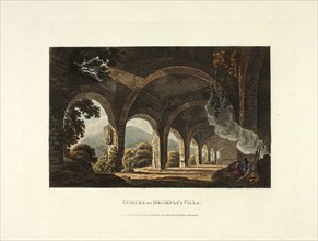 Stables of Meccena’s Villa, plate eleven from the Ruins of Rome, published February 1, 1798, M.