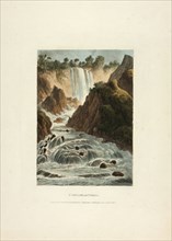 Cascade of Terni, plate fourteen from the Ruins of Rome, published March 28, 1798, M. Dubourg,