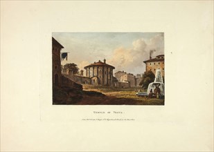 Temple of Vesta, plate nineteen from the Ruins of Rome, published October 1, 1796, M. Dubourg,