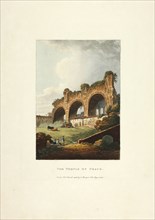 The Temple of Peace, plate nine from the Ruins of Rome, published March 1, 1796, M. Dubourg,