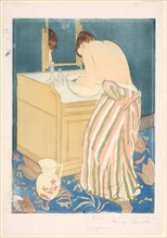 Woman Bathing, 1890–91, Mary Cassatt (American, 1844-1926), printed with Leroy (French, active