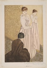 The Fitting, 1890–91, Mary Cassatt (American, 1844-1926), printed with Leroy (French, active