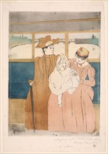 In the Omnibus, 1890–91, Mary Cassatt (American, 1844-1926), printed with Leroy (French, active