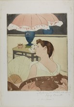 The Lamp, 1890–91, Mary Cassatt (American, 1844-1926), printed with Leroy (French, active