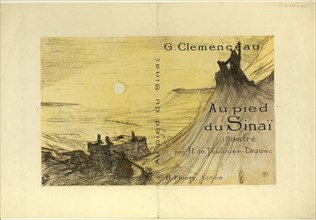 Cover for Au pied du Sinaï, 1897, published 1898, Henri de Toulouse-Lautrec, French, 1864-1901,