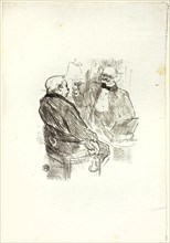 Georges Clemenceau and the Optomotrist, Mayer, from Au Pied du Sinaï, 1897, published 1898, Henri