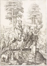 Abigail Before David, c. 1507, Lucas van Leyden, Netherlandish, c. 1494-1533, Netherlands,