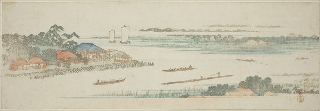Mouth of the Naka River (Nakagawa guchi no zu), from an untitled series of famous views of the Edo