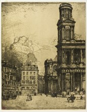 Saint Sulpice, Paris: La Grande Tour, 1900, Donald Shaw MacLaughlan, American, born Canada,