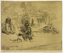The Bathers, 1651, printed 1906, Rembrandt van Rijn (Dutch, 1606-1669), printed by Donald Shaw