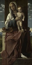 Virgin and Child Enthroned, 1516, Girolamo da Santacroce, Italian, fl. 1503, d. 1556, Italy,