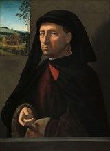 Portrait of a Gentleman, c. 1505, Ridolfo Ghirlandaio, Italian, 1483-1561, Italy, Oil, probably