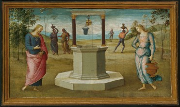 Christ and the Woman of Samaria, 1500/05, Perugino (Pietro di Cristoforo Vannucci), Italian,