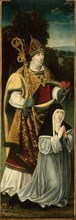 Saint Augustine and an Augustinian Canoness, 1525/50, North Netherlandish, Holland, Oil on panel,