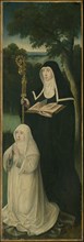 Saint Gertrude of Nivelles and an Augustinian Canoness, 1525/50, North Netherlandish, Northern