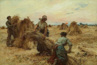 The Harvesters, 1888/89, Léon Augustin Lhermitte, French, 1844-1925, France, Oil on canvas, 52.9 ×