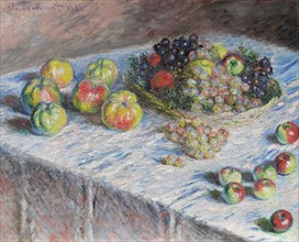Apples and Grapes, 1880, Claude Monet, French, 1840-1926, France, Oil on canvas, 66.5 × 82.5 cm (26