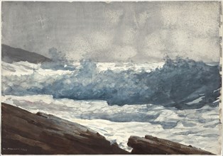 Prout’s Neck, Breakers, 1883, Winslow Homer, American, 1836-1910, United States, Watercolor, with