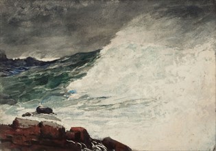 Prout’s Neck, Breaking Wave, 1887, Winslow Homer, American, 1836-1910, United States, Transparent