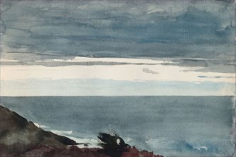 Prout’s Neck, Evening, c. 1894, Winslow Homer, American, 1836-1910, United States, Watercolor, with