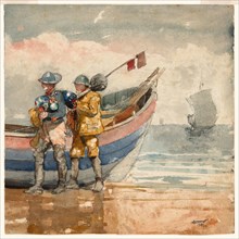 The Return, Tynemouth (recto) Study (verso), 1881, Winslow Homer, American, 1836-1910, United