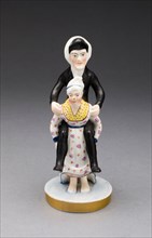 Dr. Syntax and the Old Woman, early 19th century, England, Soft-paste porcelain, polychrome enamels