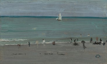 Coast Scene, Bathers, 1884/85, James McNeill Whistler, American, 1834–1903, United States, Oil on