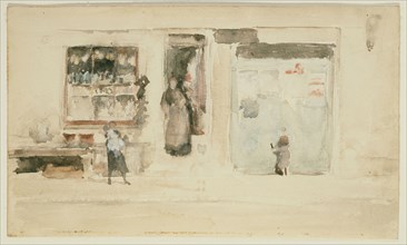 Chelsea Shop, 1897/1900, James McNeill Whistler, American, 1834-1903, United States, Watercolor