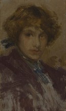 Study of a Girl’s Head and Shoulders, 1896/97, James McNeill Whistler, American, 1834–1903, United