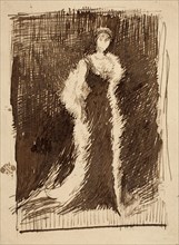 Study for Arrangement in Black: Lady Meux, 1881, James McNeill Whistler, American, 1834-1903,