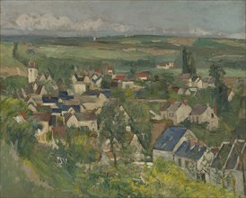 Auvers, Panoramic View, 1873/75, Paul Cézanne, French, 1839-1906, France, Oil on canvas, 25 5/8 ×