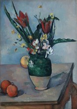 The Vase of Tulips, c. 1890, Paul Cézanne, French, 1839-1906, France, Oil on canvas, 23 1/2 × 16
