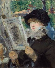 Woman Reading, 1880/81, Édouard Manet, French, 1832-1883, France, Oil on canvas, 61.2 × 50.7 cm (24
