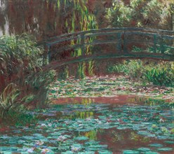 Water Lily Pond, 1900, Claude Monet, French, 1840-1926, France, Oil on canvas, 89.8 × 101 cm (35
