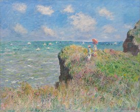 Cliff Walk at Pourville, 1882, Claude Monet, French, 1840-1926, France, Oil on canvas, 66.5 × 82.3