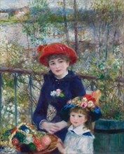 Two Sisters (On the Terrace), 1881, Pierre-Auguste Renoir, French, 1841-1919, France, Oil on