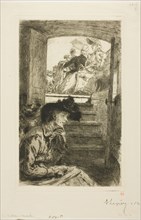 In the Bateau-Mouche, 1890, Louis Auguste Lepère, French, 1849-1918, France, Etching with drypoint