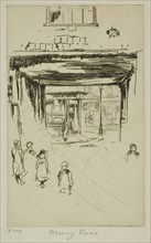 Drury Lane, 1880/81, James McNeill Whistler, American, 1834-1903, United States, Etching with foul