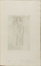 Draped Model, 1873/74, James McNeill Whistler, American, 1834-1903, United States, Drypoint, with