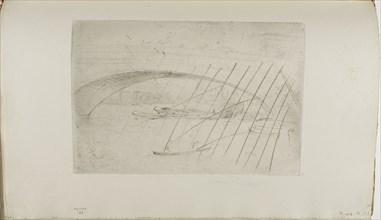 London Bridge, 1877, James McNeill Whistler, American, 1834-1903, United States, Drypoint with foul