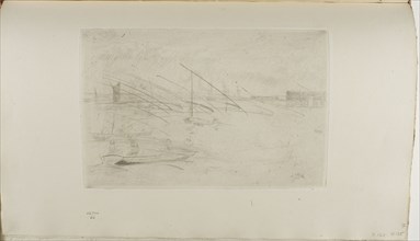 Greenhithe, 1877, James McNeill Whistler, American, 1834-1903, United States, Drypoint with foul
