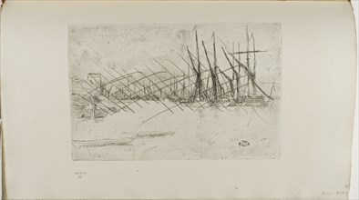 Pickle Herring Wharf, 1876/77, James McNeill Whistler, American, 1834-1903, United States, Etching